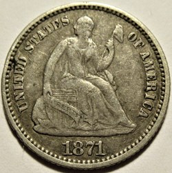 1871 Half Dime