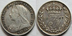 Victoria - 3 pence 1897 - Kingdom of Great Britain