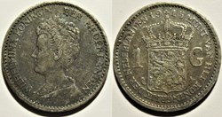 Wilhelmina of Netherlands - 1 Gulden 1915