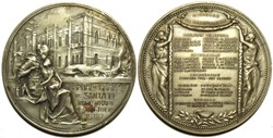 Argentina - Medal 1909 - Inauguration of the Santa Fe Charity Hospital