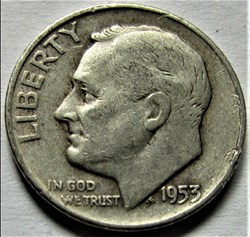 1953 Denver Dime