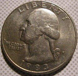 1983 P Quarter Dollar