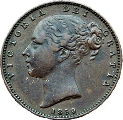 Victoria - One Farthing 1850 - Kingdom of Great Britain (ex.2)