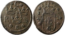 Sweden, Christina - 1/4 Öre 1634 (ex.2)