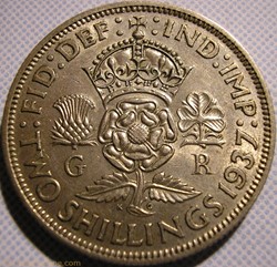 George VI - Two Shillings / FLorin 1937 - Great Britain