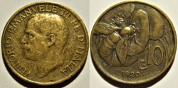 1920 Regno d'Italia, 10 Centesimi, Roma - Vittorio Emanuele III