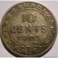 Edward VII - 10 Cents 1903 - Newfoundland