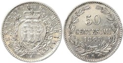 1898 Repubblica di San Marino, 50 Centesimi, Roma
