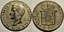 1859 Royaume de Naples, 120 Grana Token Replica - Francesco II