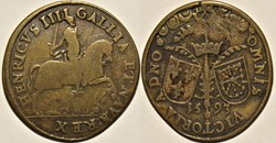 Henri IV à cheval - 1593 - Jeton de Nuremberg