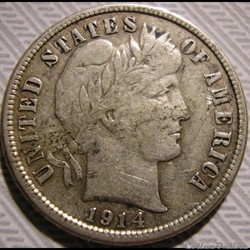 1914 San Francisco Dime