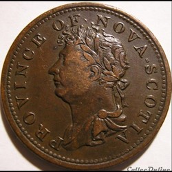 George IV - HalfPenny Token 1823 - Nova Scotia