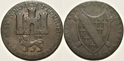 1792 HalfPenny, Bolingbroke's Token - Norwich, England