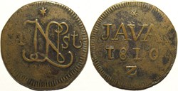 Louis Napoleon of Nederland - 1 Stuiver 1810 Java, Indonesia