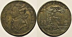 Louis XVI - Jeton souvenir du Sacre "Dignissimo" c.1791 par M. Reich