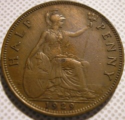 George V - Half Penny 1929 - Great Britain