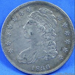 1836 Capped Bust Lettered Edge
