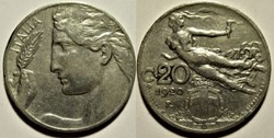 1920 Regno d'Italia, 20 Centesimi, Roma - Vittorio Emanuele III