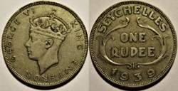 George VI - One Rupee 1939 - Seychelles
