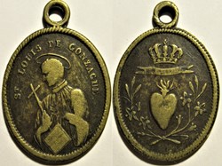 Saint Louis de Gonzague & Sacré-Cœur - Médaillon XVIIIe