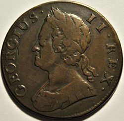 George II - Half Penny 1745 Great Britain