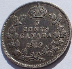 Edward VII - 5 Cents 1910