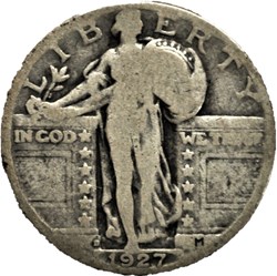 1927 Denver Quarter Dollar