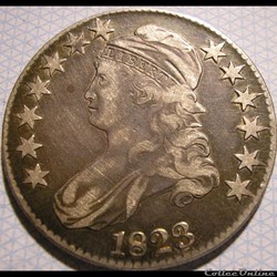1823 Capped Bust Lettered Edge