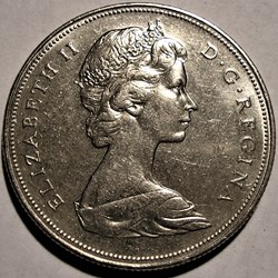 Elizabeth II - 1 Dollar 1870-1970 Manitoba, Centennial