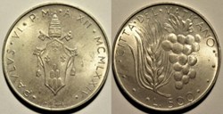 Paulus VI - 500 Lire 1974 Città del Vaticano, Roma