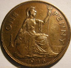 George VI - One Penny 1946 - UK