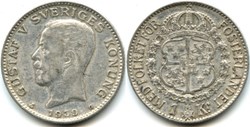 Gustaf V of Sweden - 1 Krona 1939