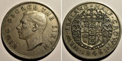 George VI - Half Crown 1948 - New Zealand