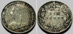 Victoria - Sixpence 1898 Kingdom of Great Britain