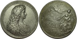 1675 Fortifications of Brussels Medal - J. D. de Zúñiga y Fonseca