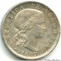 10 Centavos 1897 Bogotá