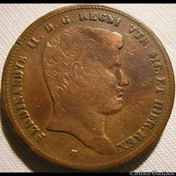 1833 Royaume de Naples, 10 Tornesi - Ferdinando II