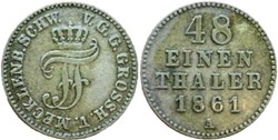 Friedrich Franz II - 1⁄48 Thaler 1861 - Grand Duchy of Mecklenburg-Schwerin