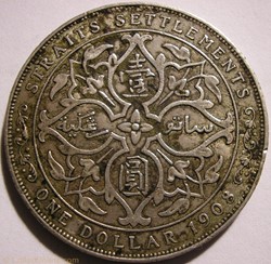 Edward VII - One Dollar 1908 - Straits Settlements