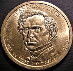 Franklin Pierce - 2010 One Dollar, Philadelphia Mint