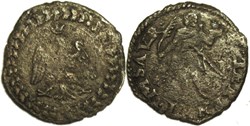 c.1538, Quattrino - Guidobaldo II della Rovere - Città di Pesaro