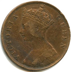 Victoria - One Cent 1866 - Hong-Kong