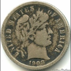 1908 New Orleans Dime