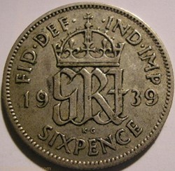 George VI - 6 Pence 1939 - Great Britain