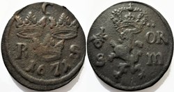 Sweden - Karl XI - 1/6 Öre 1671