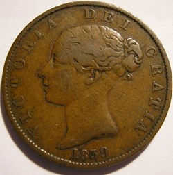 Victoria - HalfPenny 1839 - Isle of Man