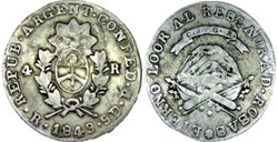 Argentina - 4 Reales 1849, La Rioja