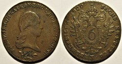 Franz I - 6 Kreutzer 1800, Austrian Empire