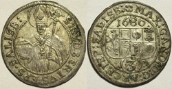 Max Gandolf von Kuenburg - 3 Kreuzer 1680 - Bishopric of Salzburg