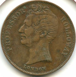 1858 Half Penny Token Pr. Holloway - Australia Colonial